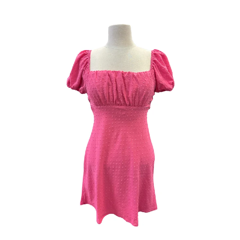 Women's Fuchsia Dress with Tie CR2191