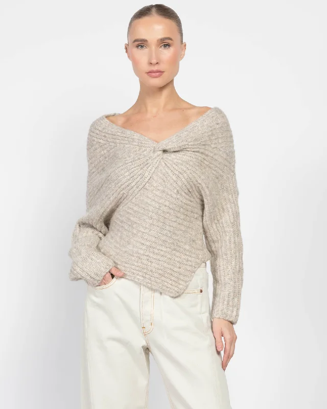Lea Knit Top Warm Knit Tee