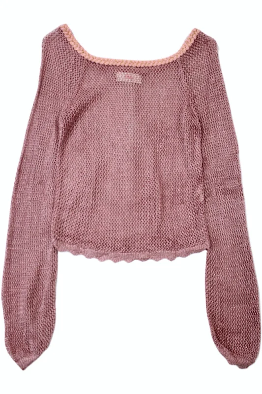 BTB - Cotton Mesh Knit Top Women's Knit Top