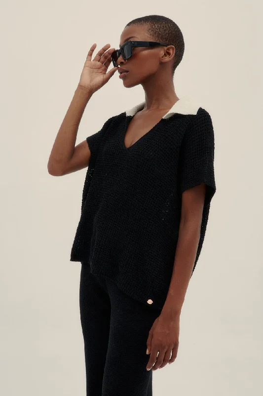 Lu Knit Top Budget-Friendly Knit Tee