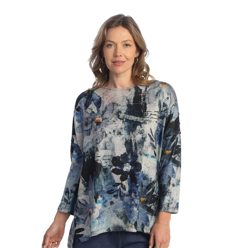 Jess & Jane "Carolina" French Brushed Knit Top - FB9-1858 Warm Knit Tee