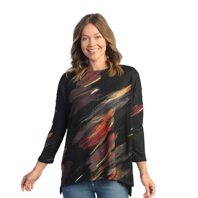 Jess & Jane "Dunes" French Brushed Knit Top - FB9-1736 Off Shoulder Knit Top