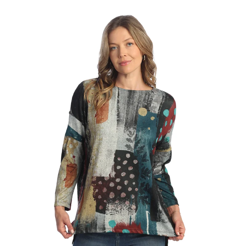 Jess & Jane "Tundra" French Brushed Knit Top - FB9-1851 Autumn Knit Shirt