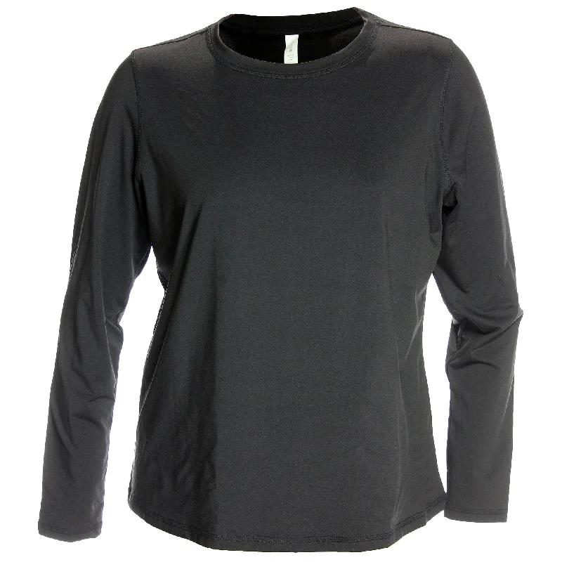 Ideology Black Long Sleeve Base Layer Knit Top Stylish Knit Top