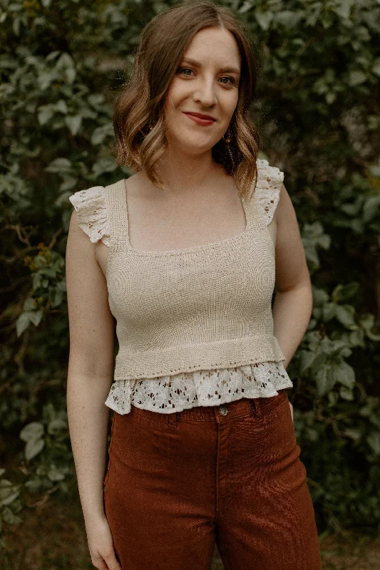 The Sara Knit Top by Saltwater Luxe Dark Color Knit Blouse