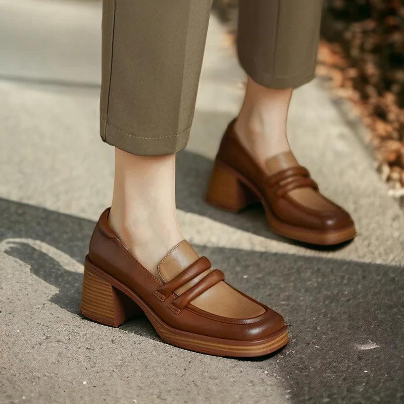 XCS414 Women's Casual Shoes: Pumps, Dress Heel Loafers Tunics Silk luxurious